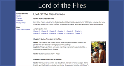 Desktop Screenshot of lordofthefliesquotes.com