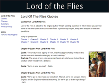 Tablet Screenshot of lordofthefliesquotes.com